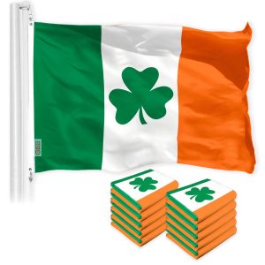 Ireland SHAMROCK Irish Flag 3x5 Ft 10-Pack 150D Printed Polyester By G128