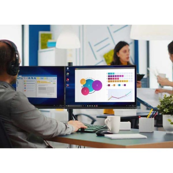 ViewSonic VG2455_56A_H2 24 Inch Dual Pack Head-Only 1080p IPS Monitors with USB C 3.2 with 90W Power Delivery, Docking Built-In, HDMI, VGA for Home and Office - Image 7