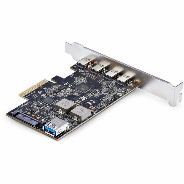 StarTech.com 5-Port USB PCIe Card, USB 3.2 10Gbps, PCI Express Card with 4x USB-C Ports, 1x USB-A Internal Port - Image 2
