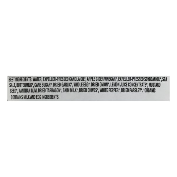 Annie's Naturals Organic Dressing Green Goddess - Case of 6 - 8 fl oz.