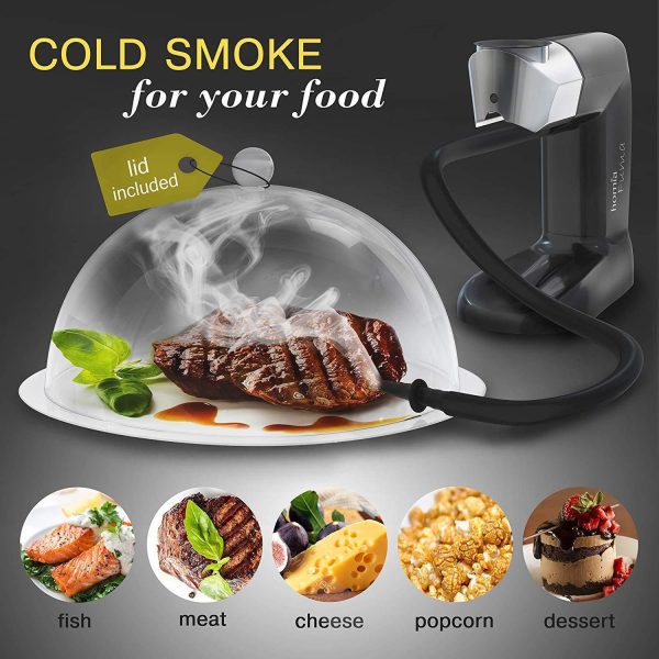 Smoking Gun Wood Smoke Infuser  Extended Kit 14 PCS Smoker Machine with Accessories and Wood Chips  Cold Smoke for Food and Drinks  Gift for Man - Image 2