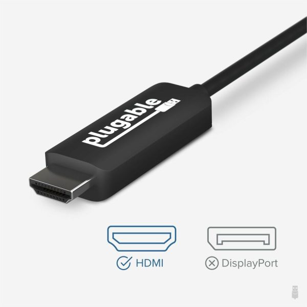 Plugable USB C to HDMI Adapter Cable - Connect USB-C or Thunderbolt 3 Laptops to HDMI Displays up to 4K@60Hz - Image 6