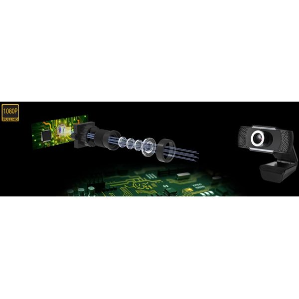 Adesso CyberTrack H4 1080P USB Webcam - 2.1 Megapixel - 30 fps - Manual Focus-Tripod Mount - Image 7