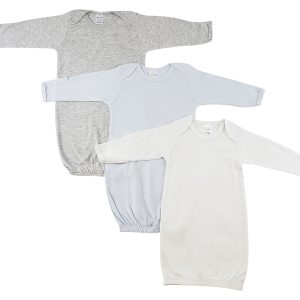Boy Newborn Baby 3 Piece Gown Set Ls_0675