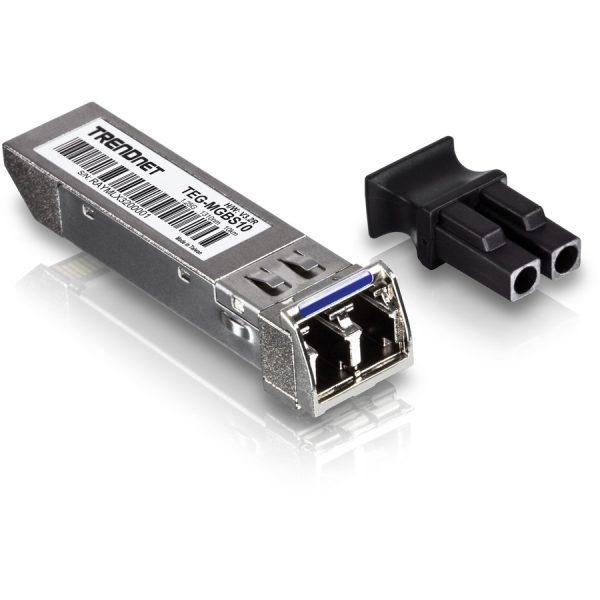 TRENDnet SFP to RJ45 Mini-GBIC Single-Mode LC Module; TEG-MGBS10; For Single Mode Fiber; Distances up to 10km (6.2 Miles); Gigabit SFP Module; IEEE 802.3z Gigabit Ethernet; Lifetime Protection - Image 3