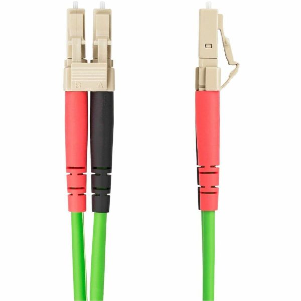 StarTech.com 1m (3.3ft) LC to LC (UPC) OM5 Multimode Fiber Optic Cable, 50/125µm Duplex Zipcord, 40G/100G, LSZH Fiber Jumper Cord - Image 2