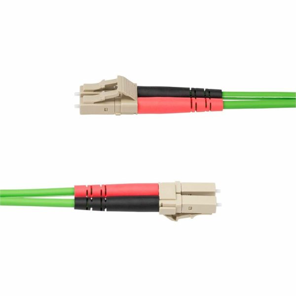 StarTech.com 1m (3.3ft) LC to LC (UPC) OM5 Multimode Fiber Optic Cable, 50/125µm Duplex Zipcord, 40G/100G, LSZH Fiber Jumper Cord - Image 3