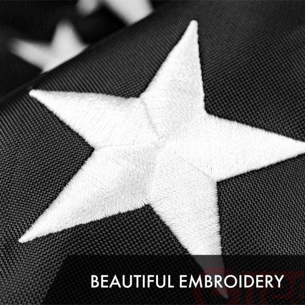 Thin Blue Line Flag 210D Embroidered Polyester 2x3 Ft - Image 3