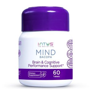 Intus Mind Bacopa Supplement – Ayurvedic Herbal Capsules with Brahmi Extract – Traditional Wellness Formula – Rich in Natural Antioxidants for Daily Health & Balance – 60 Capsules