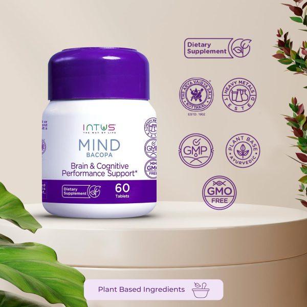 Intus Mind Bacopa Supplement – Ayurvedic Herbal Capsules with Brahmi Extract – Traditional Wellness Formula – Rich in Natural Antioxidants for Daily Health & Balance – 60 Capsules - Image 6