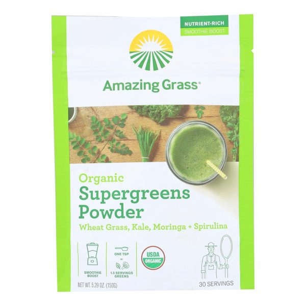 Amazing Grass - Supergreens Powder Og2 - EA of 1-5.29 OZ - Image 2