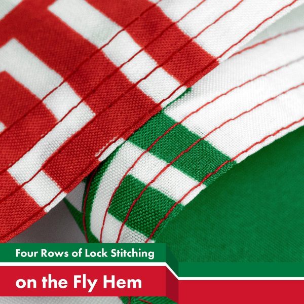G128 Combo Pack: USA American Flag 3x5 Ft 150D Printed Stars & Iran (Iranian) Flag 3x5 Ft 150D Printed - Image 5