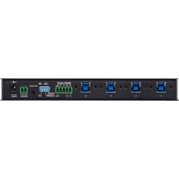 ATEN 4 x 4 USB 3.1 Gen 1 Industrial Hub Switch - Image 3