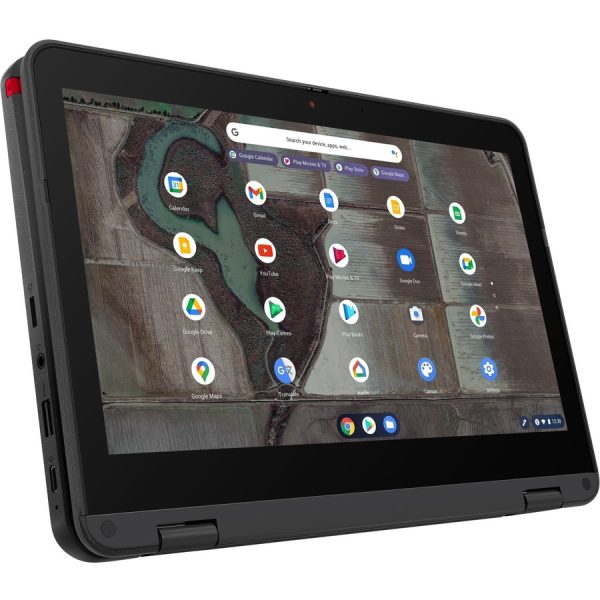 Lenovo 500e Chromebook Gen 3 82JB003XUS 11.6" Touchscreen Convertible 2 in 1 Chromebook - HD - Intel Celeron N4500 - 4 GB - 32 GB Flash Memory - English Keyboard - Gray - Image 4