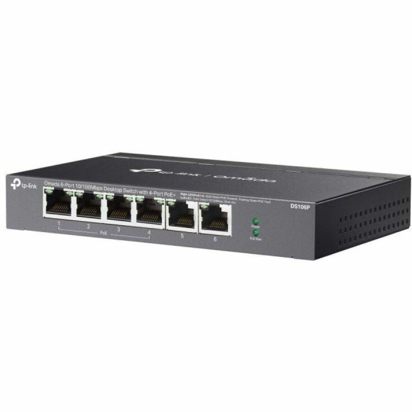 TP-Link Omada 6-Port 10/100Mbps Unmanaged Desktop Switch with 4-Port PoE+ - Image 3