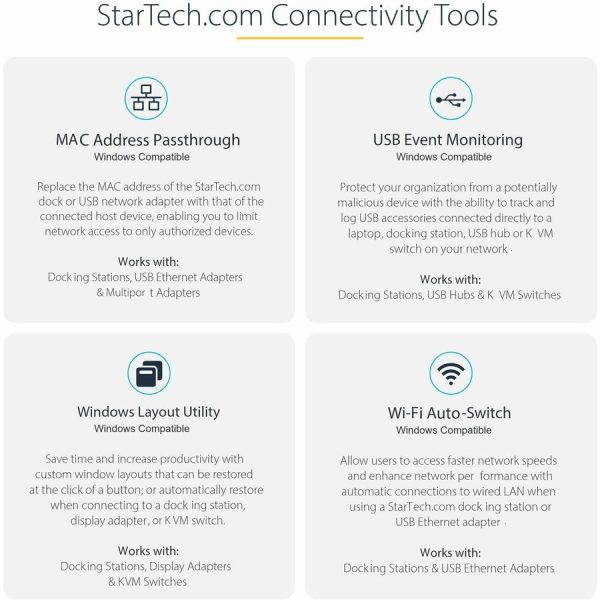 StarTech.com USB C Multiport Adapter, Dual HDMI, 4K 60Hz, 2x 5Gbps USB-A Hub, 100W Power Delivery, GbE, SD/MicroSD, USB C Mini Dock - Image 3