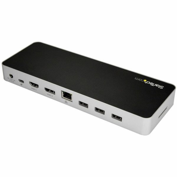 StarTech.com USB C Dock - 4K Dual Monitor HDMI & DisplayPort USB Type-C Docking Station - 60W Power Delivery, SD, 4-port USB 3.0 Hub, GbE - Image 3