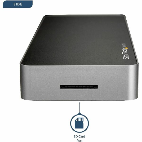 StarTech.com USB C Dock - 4K Dual Monitor HDMI & DisplayPort USB Type-C Docking Station - 60W Power Delivery, SD, 4-port USB 3.0 Hub, GbE - Image 5