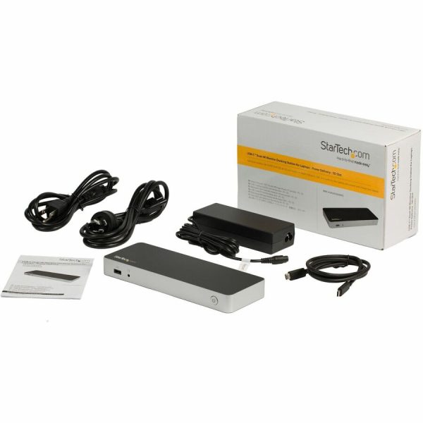 StarTech.com USB C Dock - 4K Dual Monitor HDMI & DisplayPort USB Type-C Docking Station - 60W Power Delivery, SD, 4-port USB 3.0 Hub, GbE - Image 7