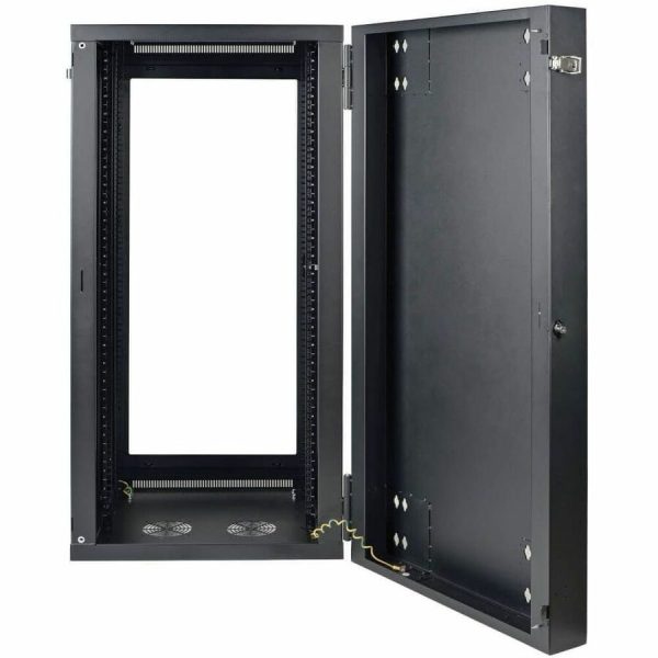 Eaton Tripp Lite Series SmartRack 26U Low-Profile Switch-Depth Wall-Mount Half-Height Rack Enclosure, Clear Acrylic Window, Hinged Back - Image 5