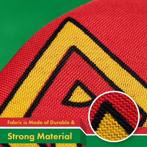 G128 10 Pack: Turkmenistan Turkmenistani Flag | 3x5 Ft | LiteWeave Pro Series Printed 150D Polyester | Country Flag, Vibrant Colors, Brass Grommets, Thicker and More Durable Than 100D 75D Polyester - Image 4
