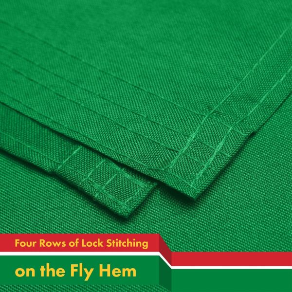 G128 10 Pack: Turkmenistan Turkmenistani Flag | 3x5 Ft | LiteWeave Pro Series Printed 150D Polyester | Country Flag, Vibrant Colors, Brass Grommets, Thicker and More Durable Than 100D 75D Polyester - Image 5