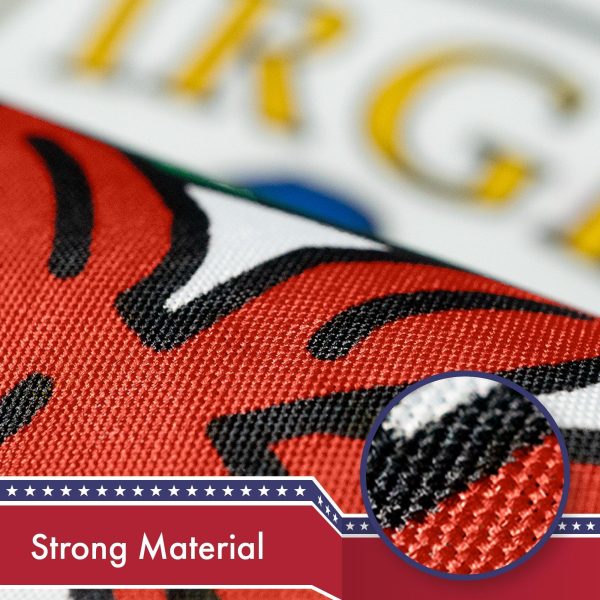 G128 Virginia State Flag | 3x5 feet | Printed 150D, Indoor/Outdoor, Vibrant Colors, Brass Grommets, Quality Polyester, Much Thicker More Durable Than 100D 75D Polyester - Image 4