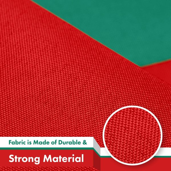 G128 5 Pack: Bulgaria Flag | 3x5 Ft | LiteWeave Pro Series Printed 150D Polyester | Country Flag, Indoor/Outdoor, Vibrant Colors, Brass Grommets, Thicker and More Durable Than 100D 75D Polyester - Image 4