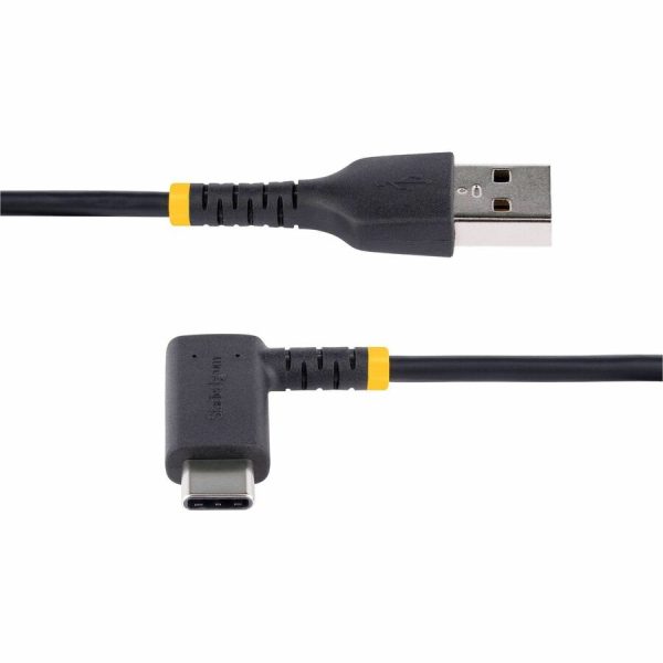 StarTech.com 6tf (2m) USB A to C Charging Cable Right Angle, Heavy Duty Fast Charge USB-C Cable, Durable and Rugged Aramid Fiber, 3A - Image 4