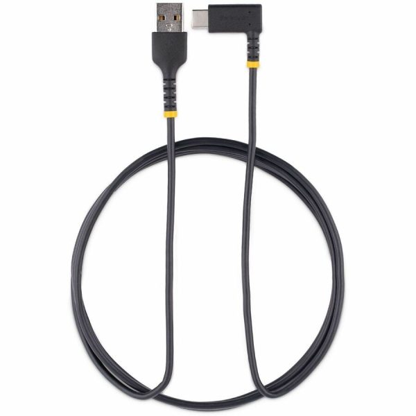 StarTech.com 6tf (2m) USB A to C Charging Cable Right Angle, Heavy Duty Fast Charge USB-C Cable, Durable and Rugged Aramid Fiber, 3A - Image 7