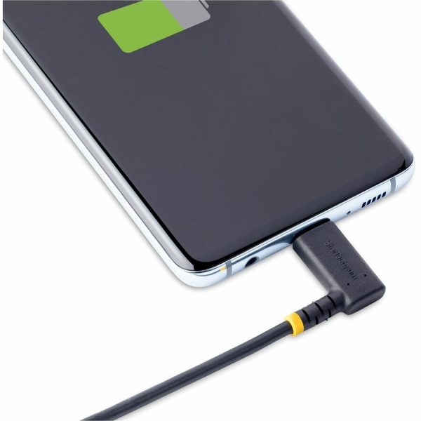 StarTech.com 6tf (2m) USB A to C Charging Cable Right Angle, Heavy Duty Fast Charge USB-C Cable, Durable and Rugged Aramid Fiber, 3A - Image 8