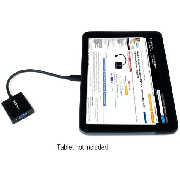 StarTech.com Micro HDMI�® to VGA Adapter Converter for Smartphones / Ultrabook / Tablet - 1920x1080 - Image 4