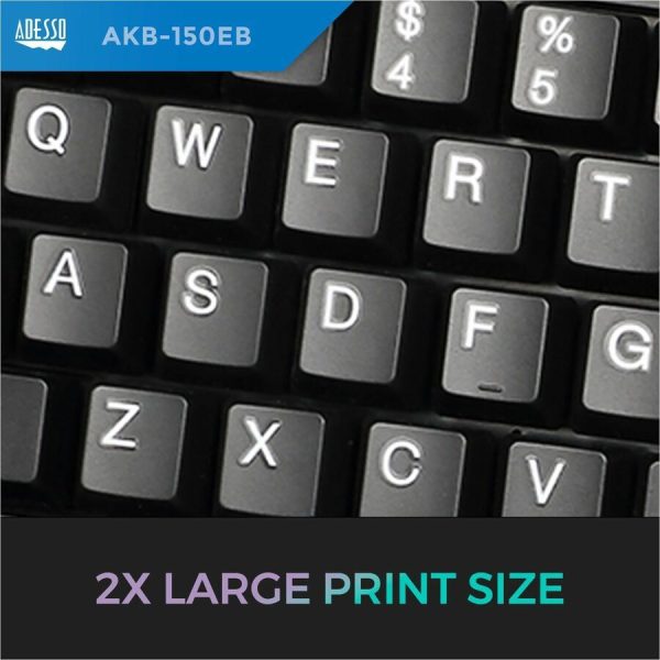 Adesso Color Illuminated Ergonomic Keyboard - Image 5