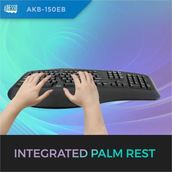 Adesso Color Illuminated Ergonomic Keyboard - Image 8