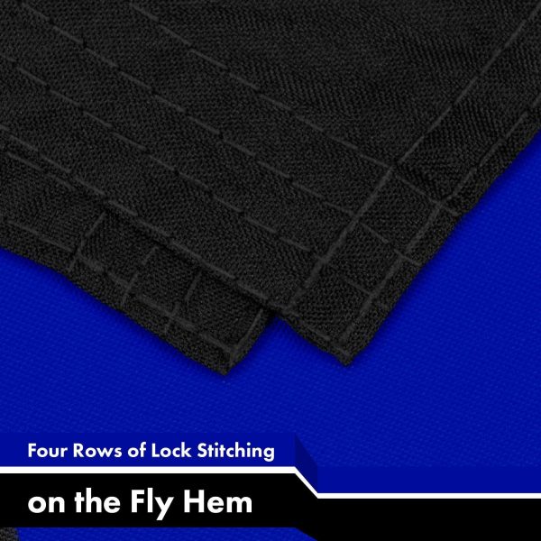 G128 3 Pack: Thin Blue Line Flag | 3x5 Ft | LiteWeave Pro Series Printed 150D Polyester, 4 Corner Brass Grommets | Duty and Honor Flag, Vibrant Colors, More Durable Than 100D 75D Polyester - Image 5