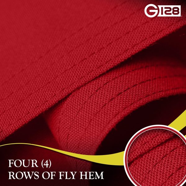 G128 Florida FL State Flag | 6x10 Ft | StormFlyer Series Embroidered 220GSM Spun Polyester | Embroidered Design, Indoor/Outdoor, Brass Grommets, Heavy Duty, All Weather - Image 5