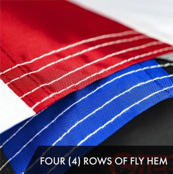 Blue Lives Matter Flag 2x3FT 5-Pack Embroidered Polyester By G128 - Image 5