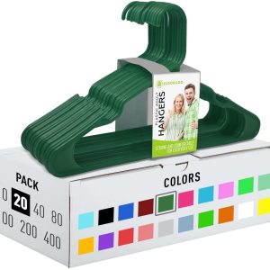 Hangers for Adult Size Clothing Plastic Ideal for Everyday Standard Use Clothes Shirts Blouses TShirts Dresses Jackets