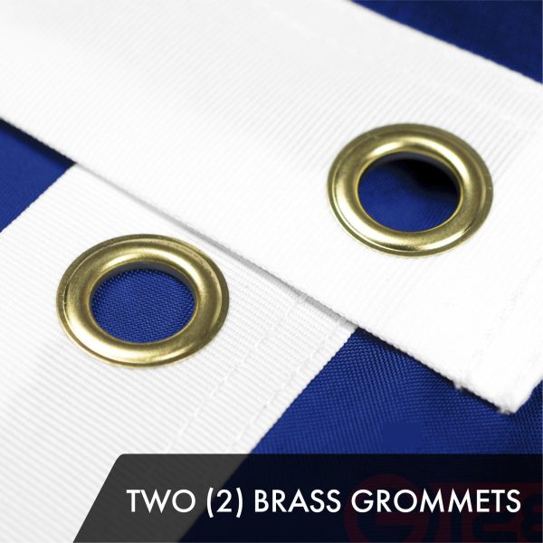 G128 Combo Pack: American USA Flag 2.5x4 Ft & North Carolina State Flag 2.5x4 Ft | Both ToughWeave Series Embroidered Polyester, Embroidered Design, Indoor/Outdoor, Brass Grommets - Image 3