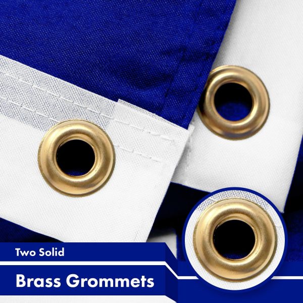 Greece Greek Flag 3x5 Ft 2-Pack 150D Printed Polyester By G128 - Image 2