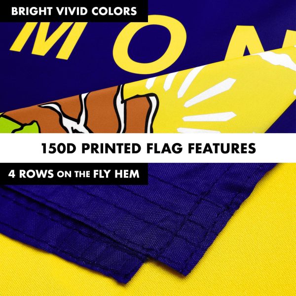 G128 Combo Pack: 6 Ft Tangle Free Spinning Flagpole (Black) & Montana Flag 3x5 Ft Printed 150D Polyester, Brass Grommets (Flag Included) Aluminum Flag Pole - Image 5