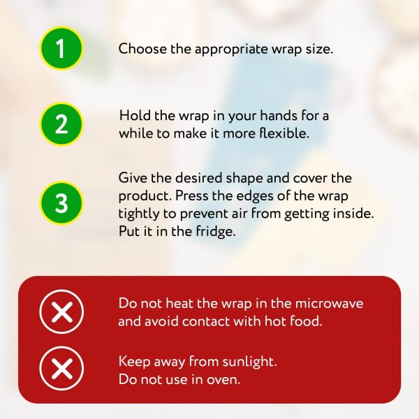 Reusable Beeswax Wrap S M L. Pack of 3 Beeswax Food Wraps. Washable Reusable Beeswax Food Wrap for Sandwiches Dough Covering. Organic Beeswax Wraps for Food Reusable. Sandwich Wrap - Image 7