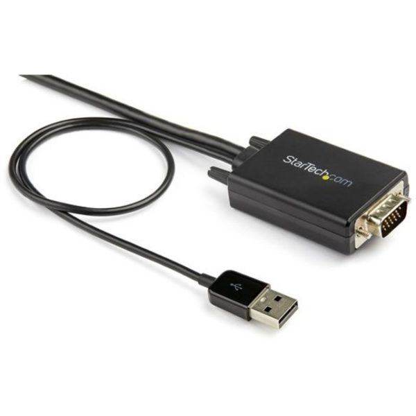 StarTech.com 2m VGA to HDMI Converter Cable with USB Audio Support - 1080p Analog to Digital Video Adapter Cable - Male VGA to Male HDMI - Image 6