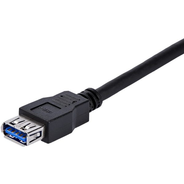 StarTech.com 1m Black SuperSpeed USB 3.0 (5Gbps) Extension Cable A to A - M/F - Image 3