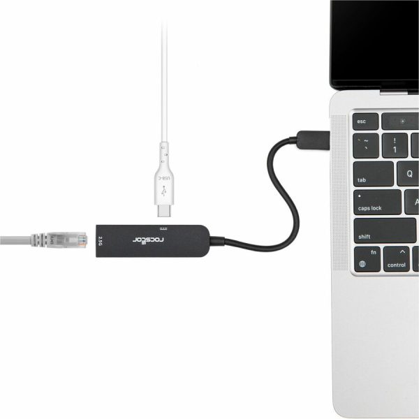 Rocstor Premium USB-C to 2.5 Gb Ethernet with USB-C 100W Power Delivery PD 3.0 Adapter - Image 2