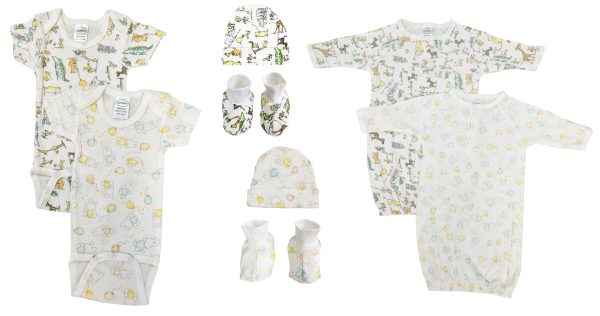 Unisex Newborn Baby 8 Pc  Sets Nc_0653