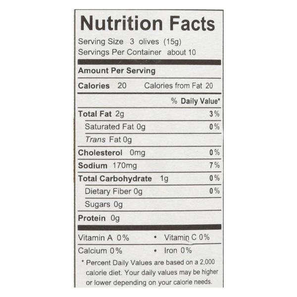 Divina - Organic Pitted Green Olives - Case of 6 - 6 oz.