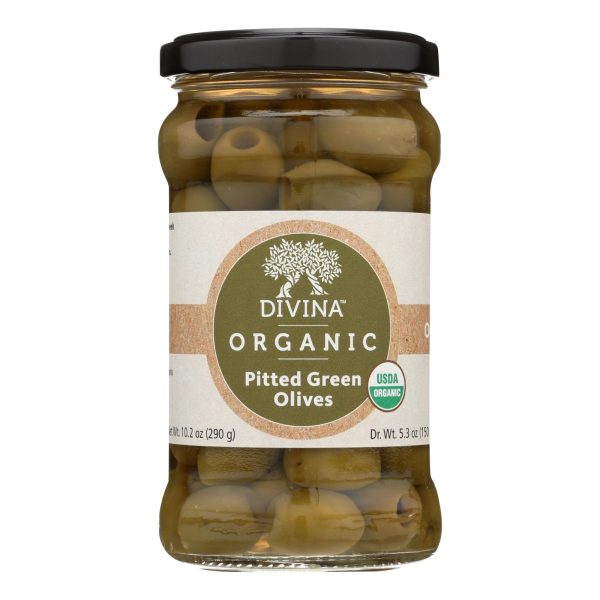 Divina - Organic Pitted Green Olives - Case of 6 - 6 oz. - Image 3