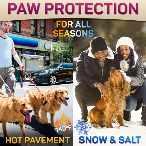 Natural Dog Paw Balm Dog Paw Protection for Hot Pavement Dog Paw Wax for Dry Paws & Nose Canine Paw Moisturizer for Cracked Paws Cream Butter for Cat Dogs Paw Protectors Paw Pad Lotion (2 oz) - Image 6