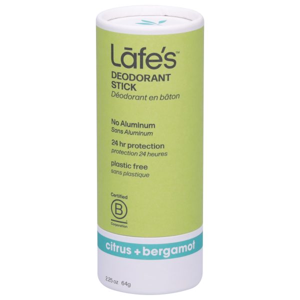 Lafe's Natural Body Care - Deod Ctrs Brgmt Plstc Fr - EA of 1-2.25 OZ